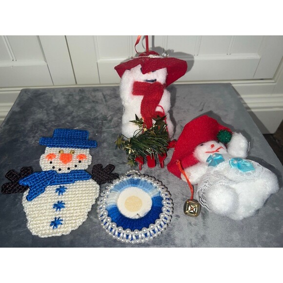 Vintage Christmas Snowman Nutcracker Decor, Huge Retro Holiday Display lot - Picture 4 of 8